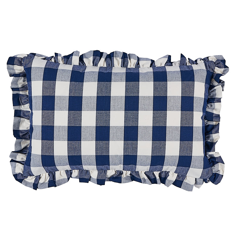 Cuscino Camden in cotone a quadri | Marina Militare