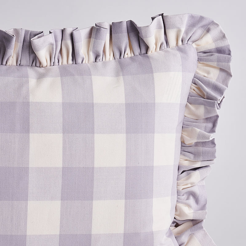 Cuscino Camden in cotone a quadri | Lilla