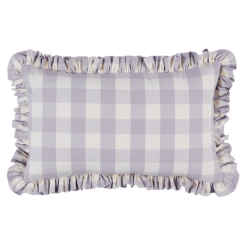 Cuscino Camden in cotone a quadri | Lilla