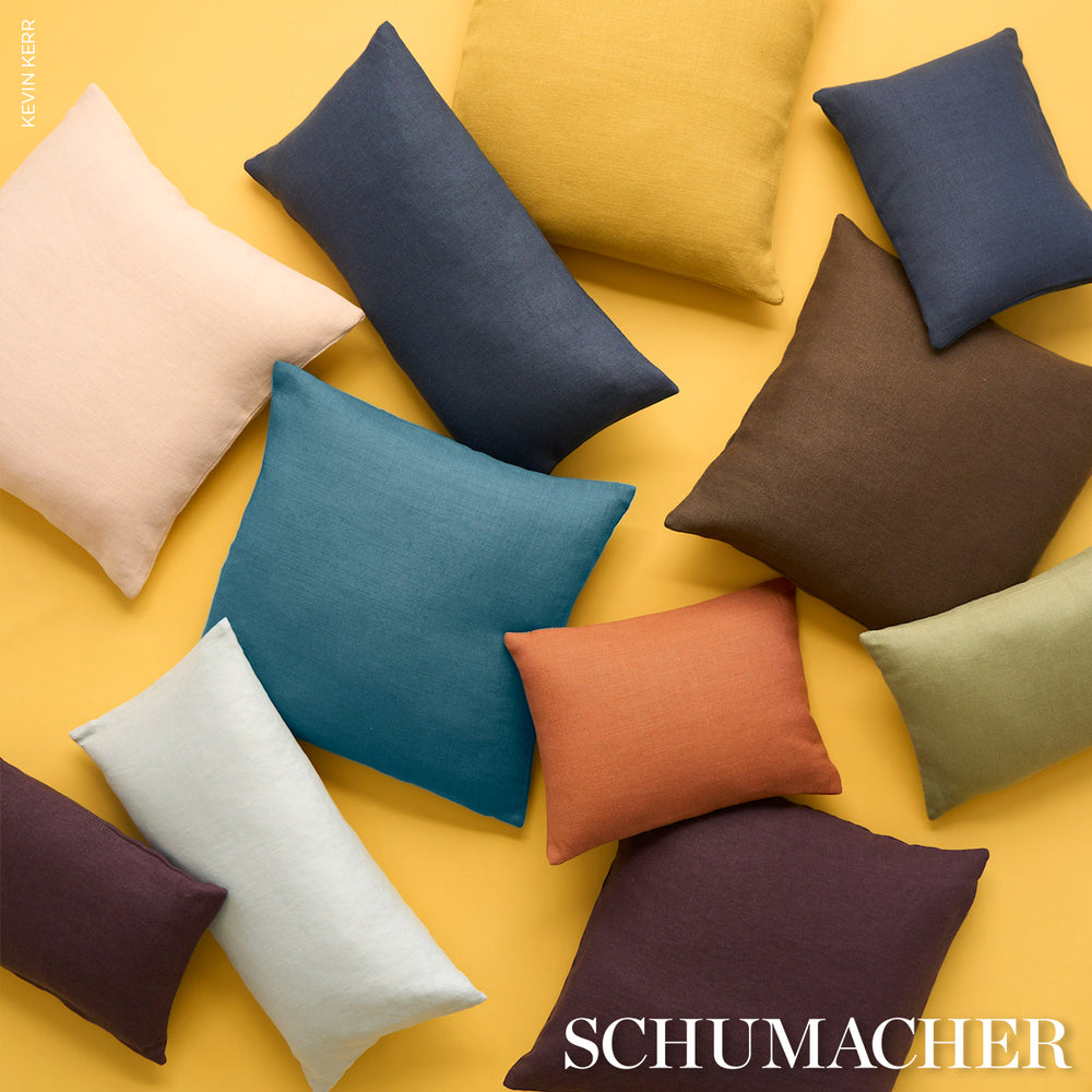 Lange Glazed Linen Pillow | Ciel