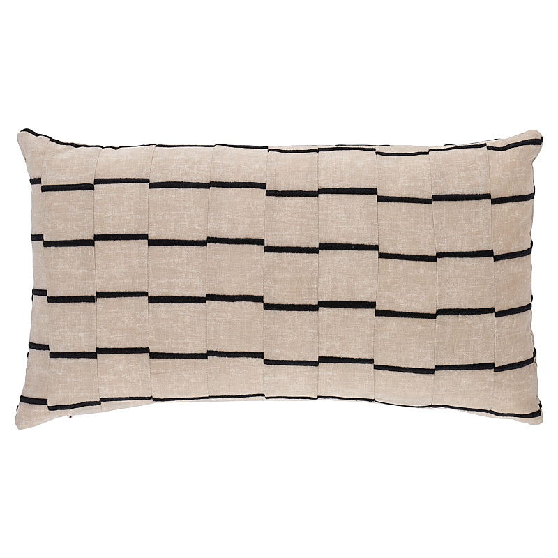 Cuscino Righe | Nero