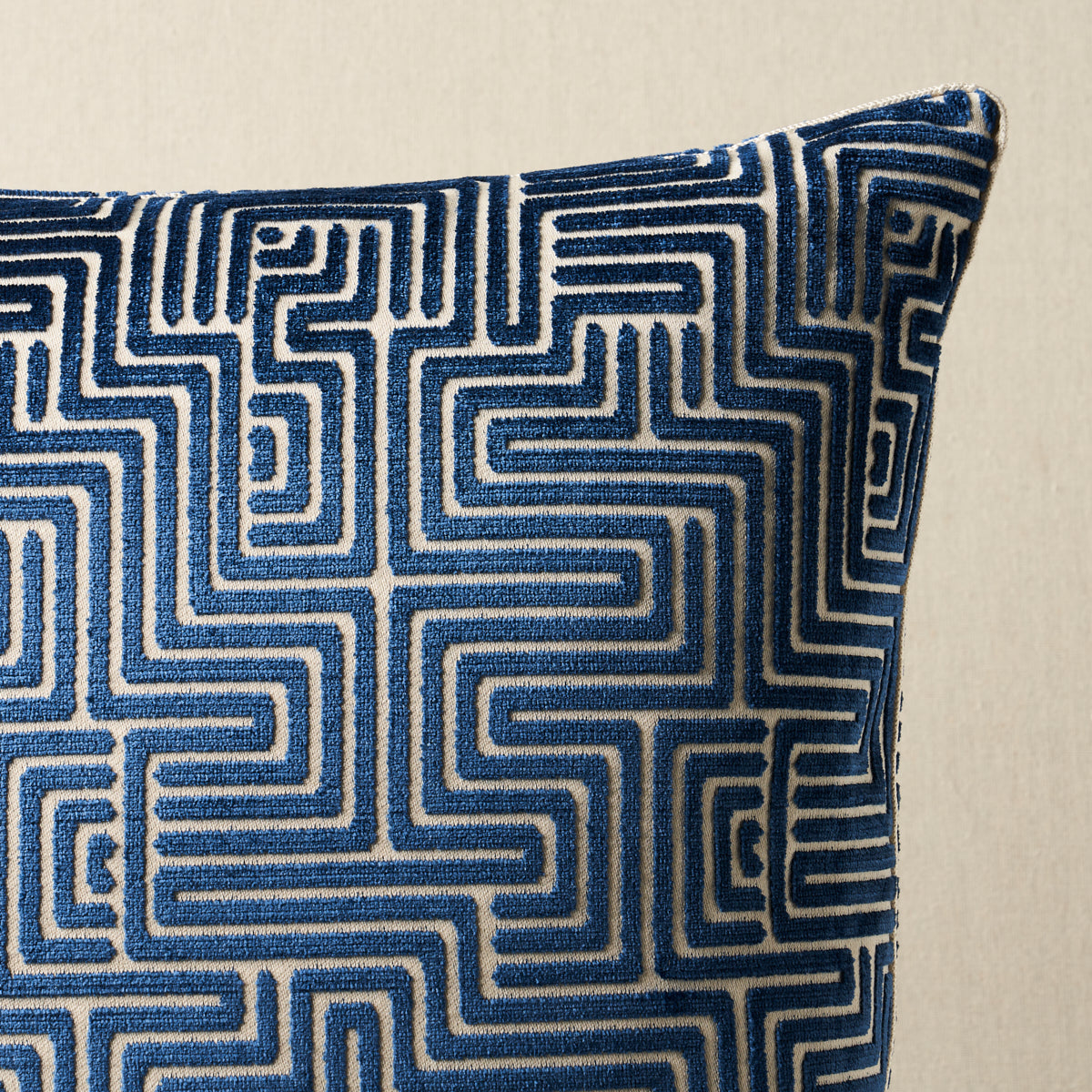 Cuscino in velluto Lisbona | Blu notte
