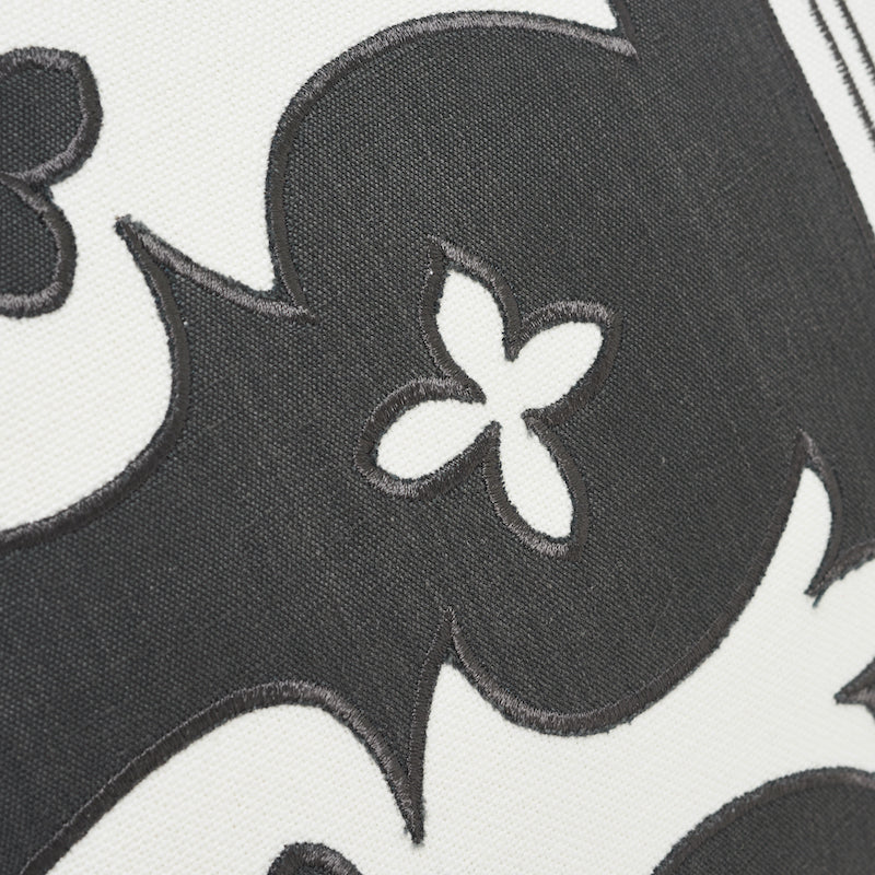 Cuscino Bergama | Carbone e avorio