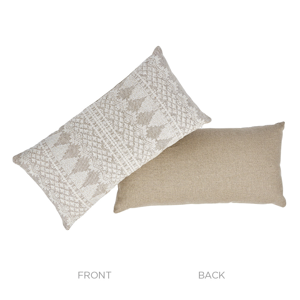 Cuscino ricamato Wentworth | Naturale