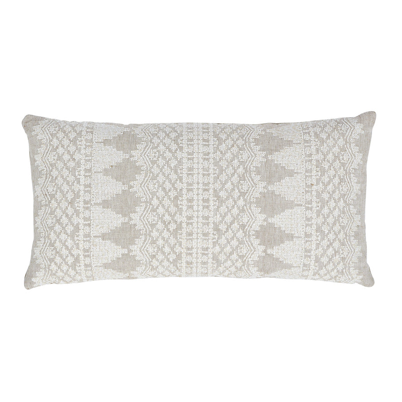 Cuscino ricamato Wentworth | Naturale