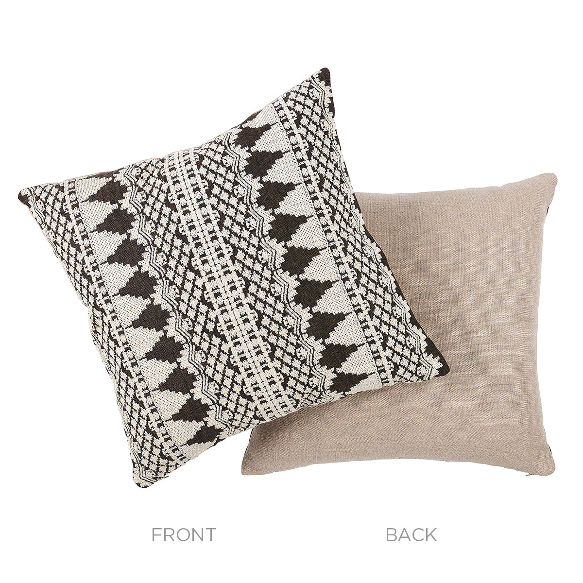 Cuscino ricamato Wentworth | Carbonio