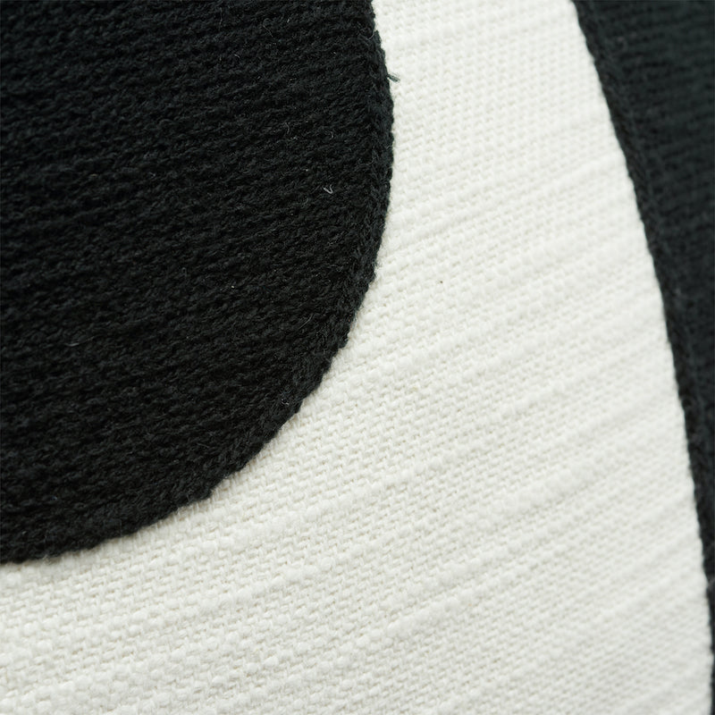 Cuscino da ricamo binario | Nero