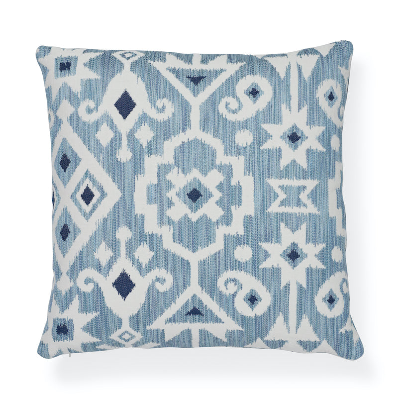 Cuscino Crusoe Ikat | Cielo