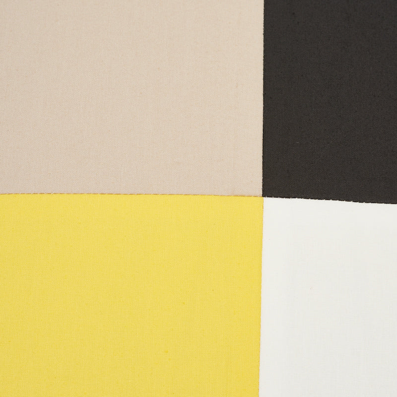 Cuscino Cecil in cotone chintz | Giallo con neutri