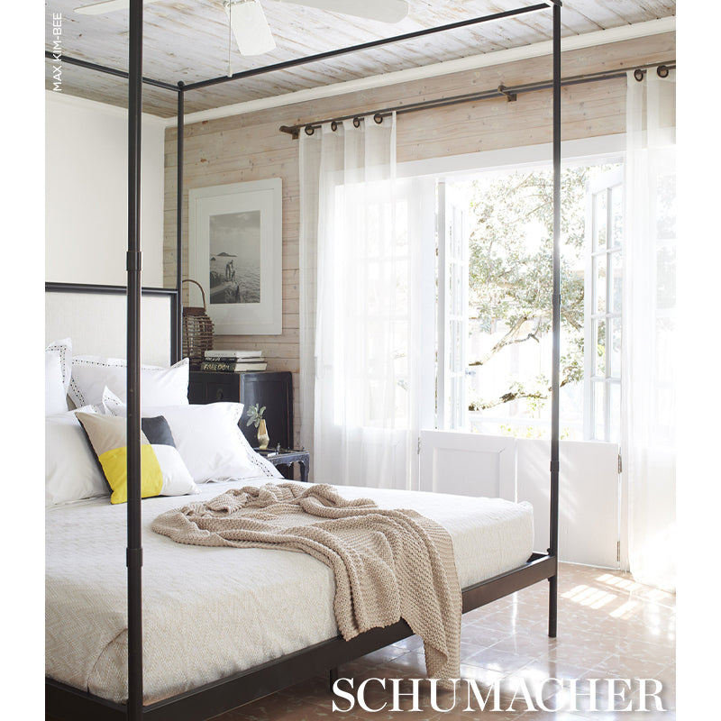 Cuscino Cecil in cotone chintz | Giallo con neutri