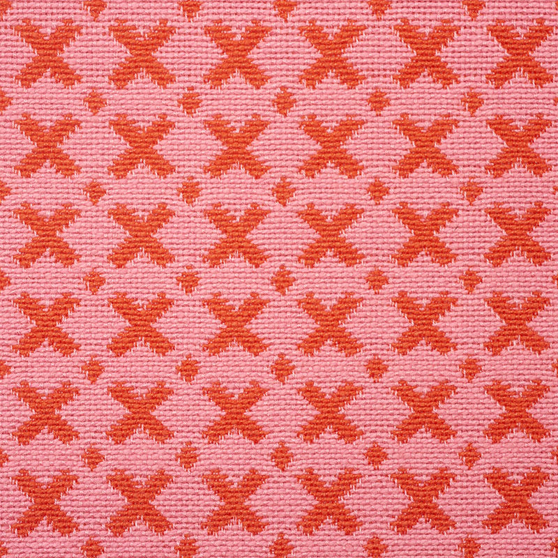 Cuscino Elias | Rosso e rosa