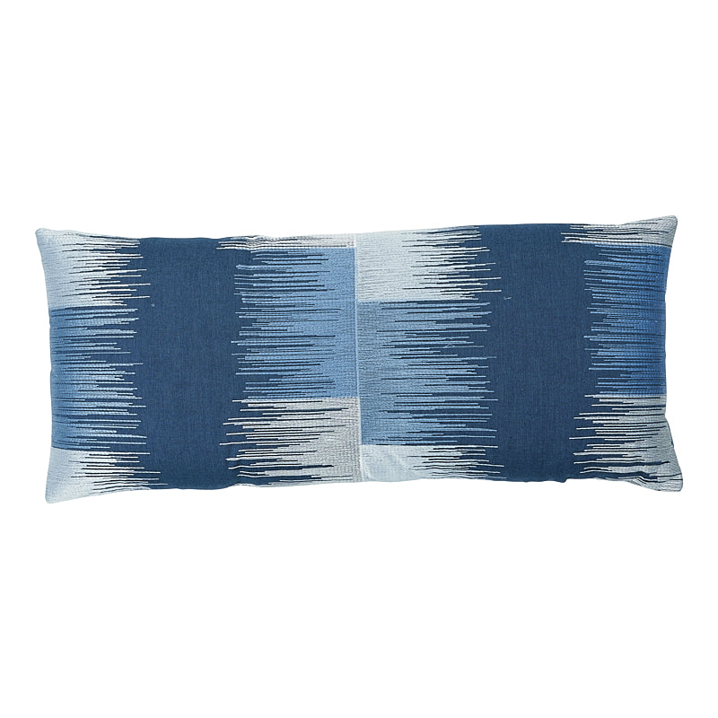 Cuscino ricamato Sunburst | Blu