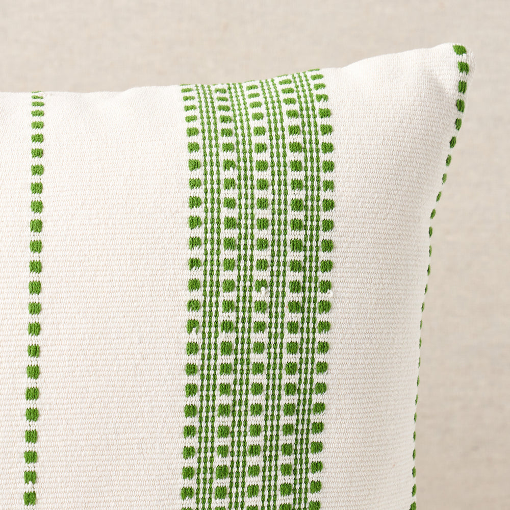 Cuscino a righe Lubecca | Verde