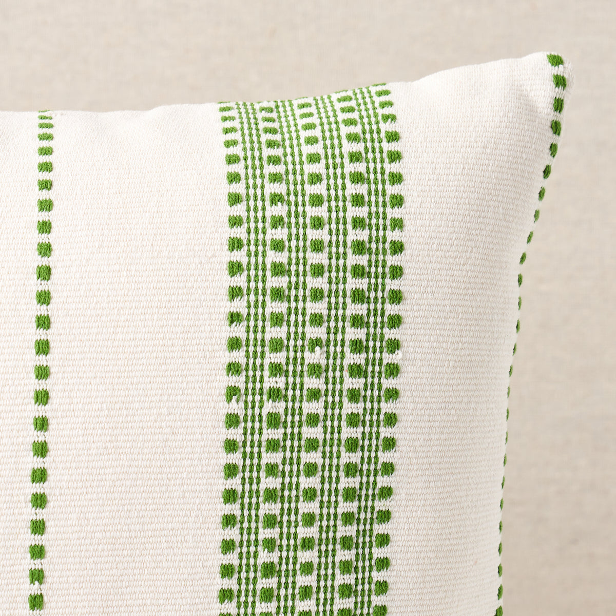 Cuscino a righe Lubecca | Verde