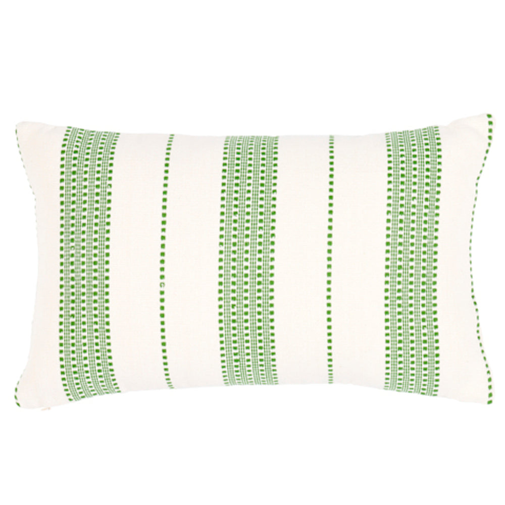 Cuscino a righe Lubecca | Verde