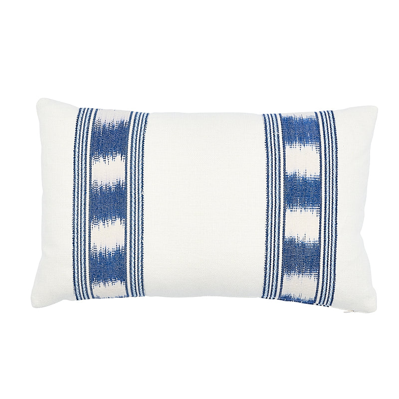 Cuscino Banyan Ikat | Blu bianco