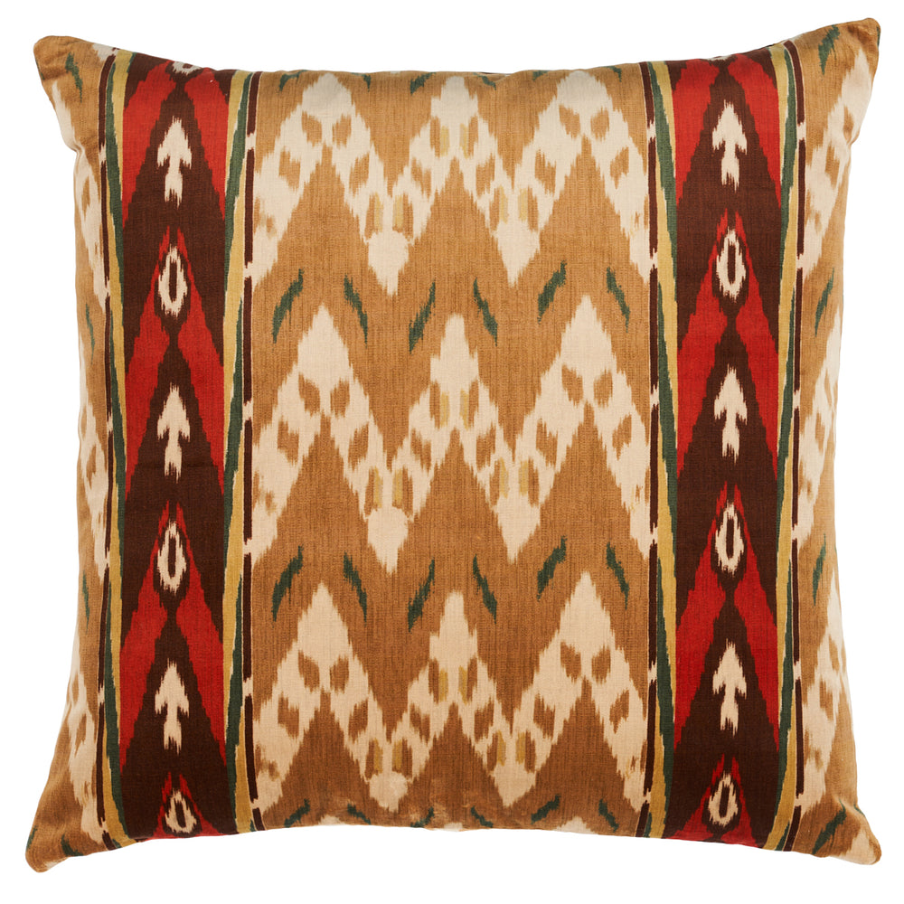 Cuscino in velluto Samar Ikat | Oro