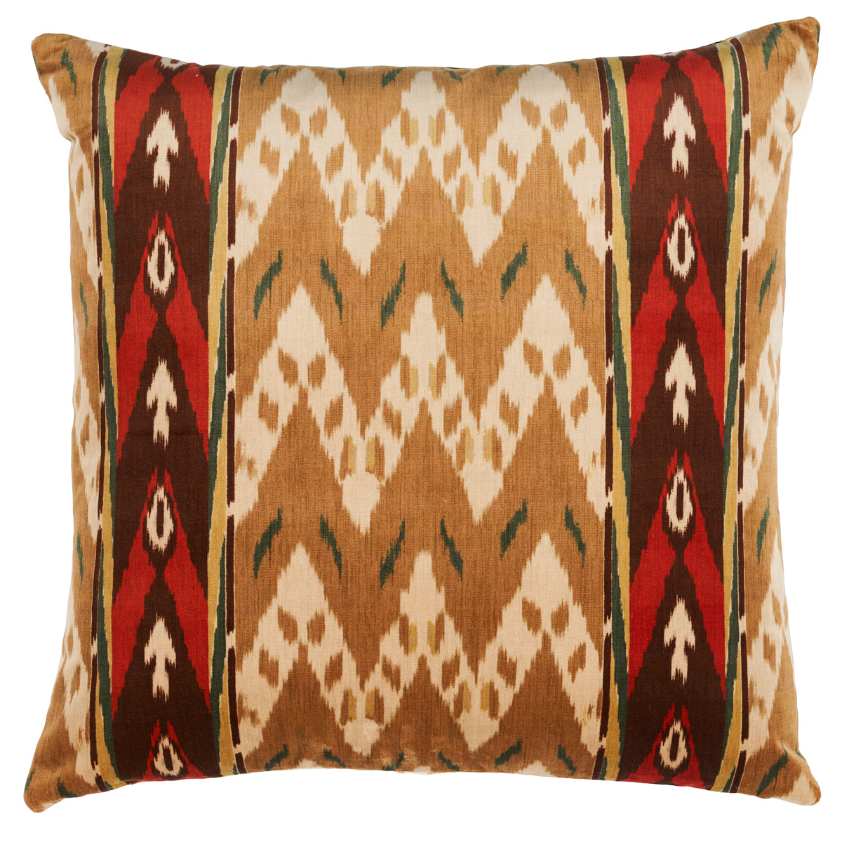 Cuscino in velluto Samar Ikat | Oro