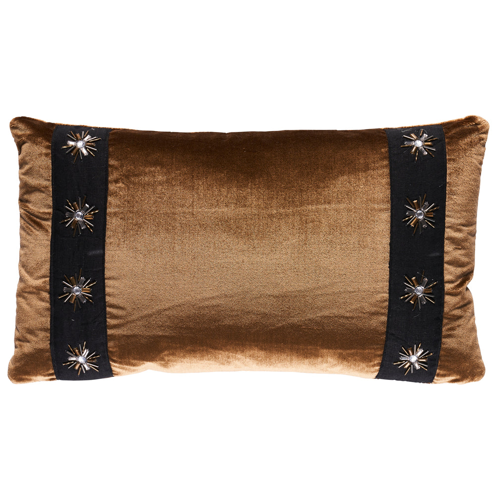 Cuscino con perline costellazione | Nero