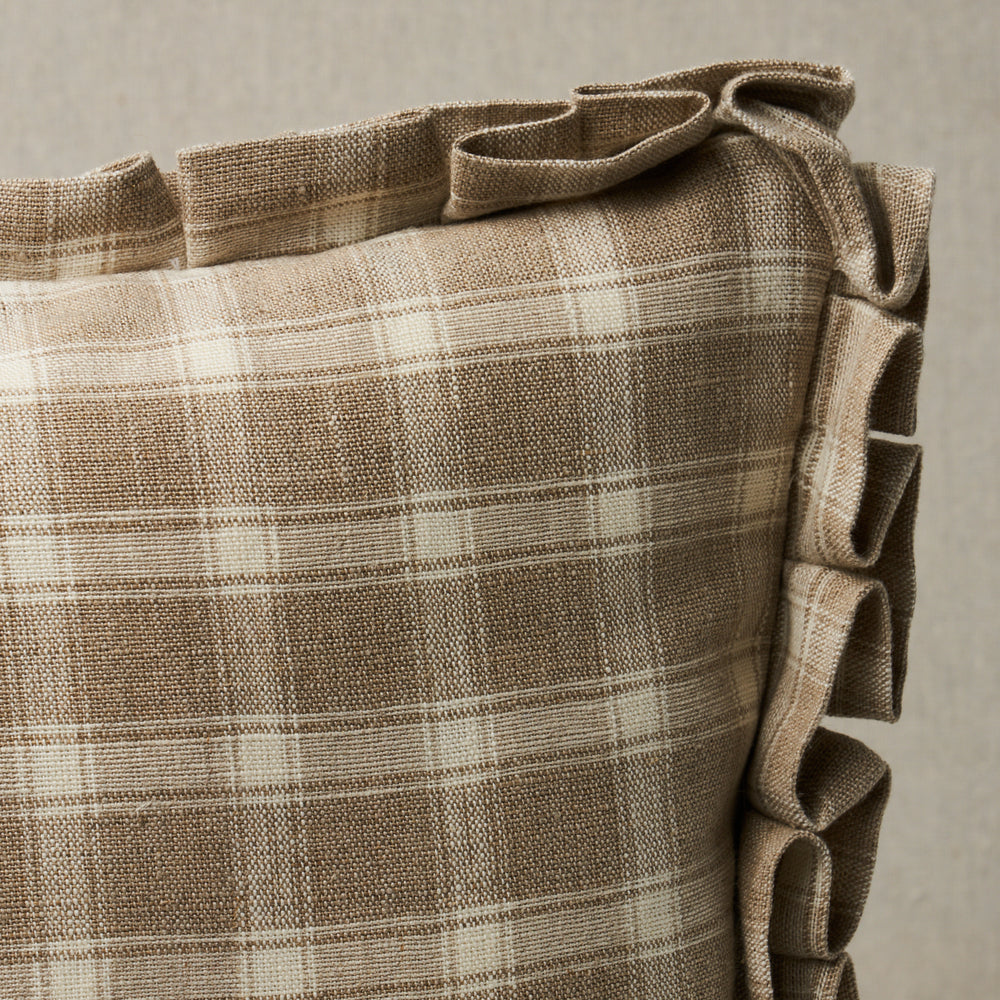 Cuscino Crawford a quadri | Lino