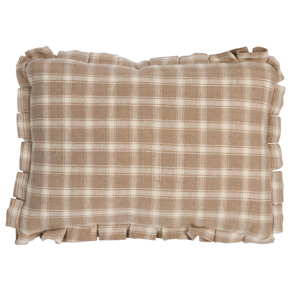 Cuscino Crawford a quadri | Lino