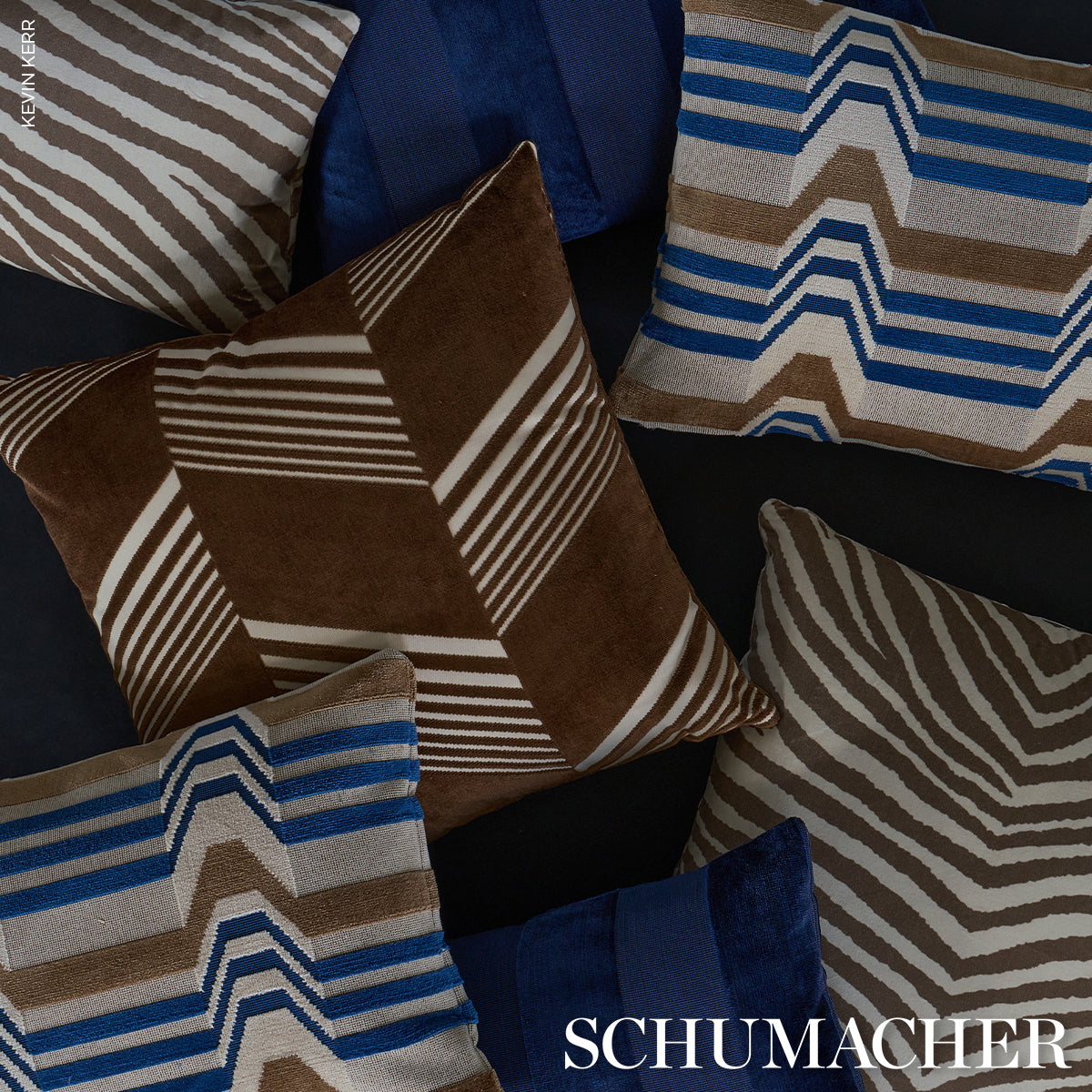 Jessie Cut Velvet Pillow - Sable