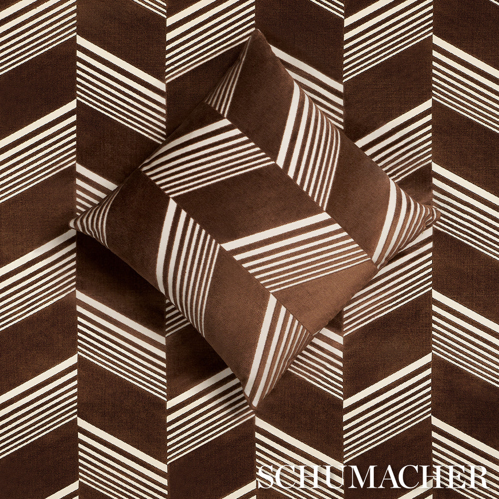 Jessie Cut Velvet Pillow | Sable