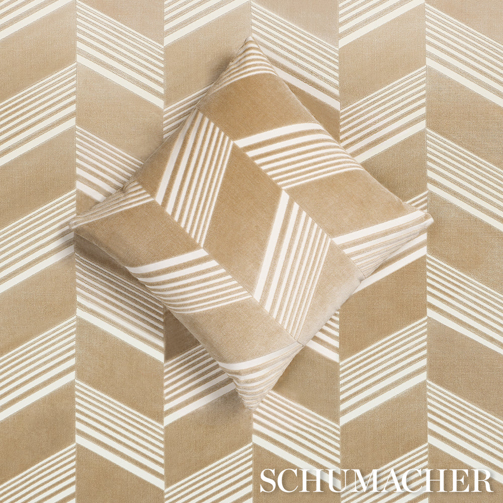 Jessie Cut Velvet Pillow | Sand