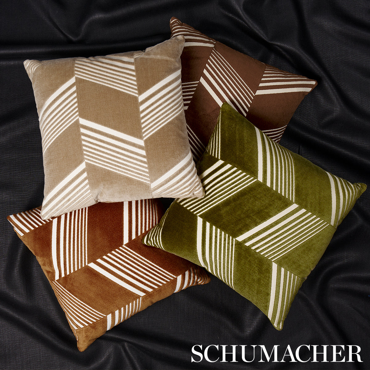 Jessie Cut Velvet Pillow - Sand