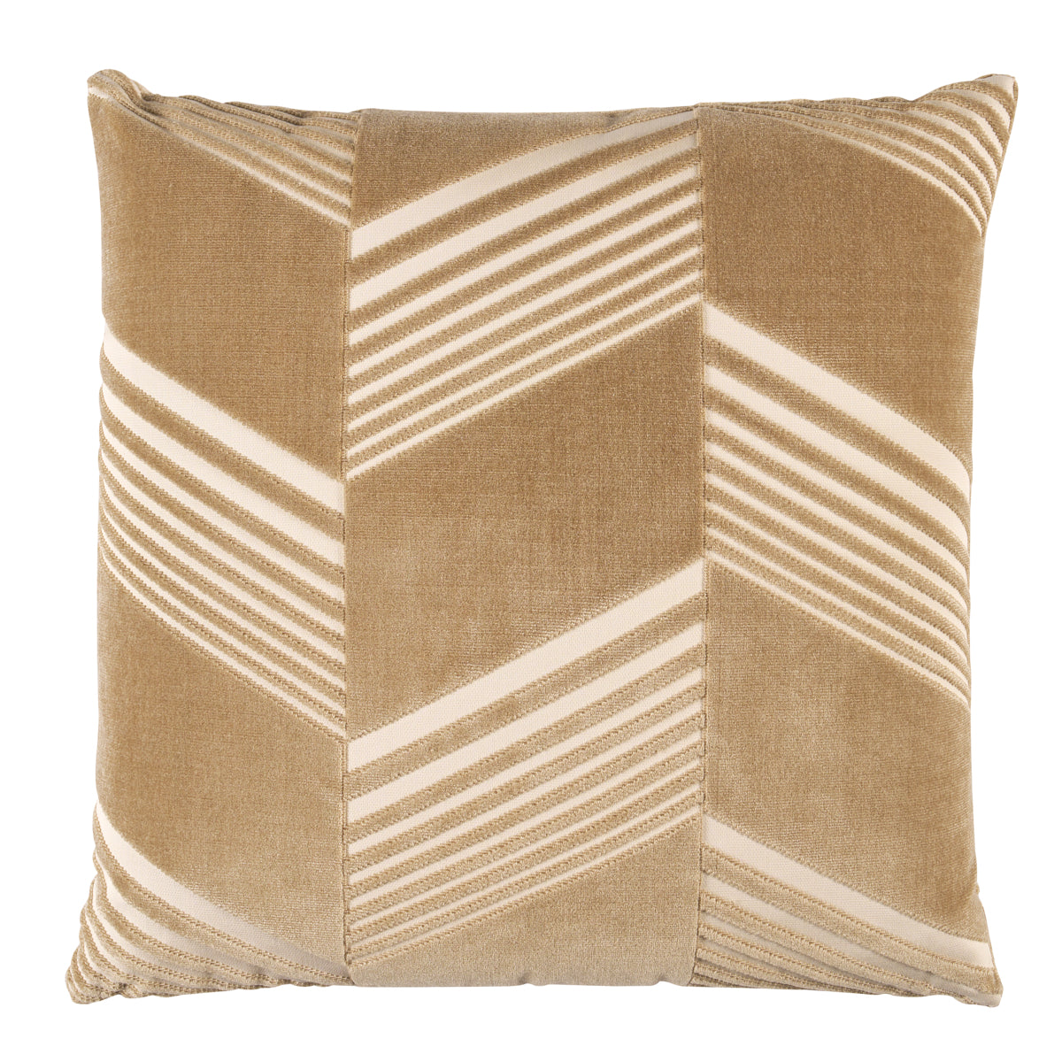 Jessie Cut Velvet Pillow | Sand