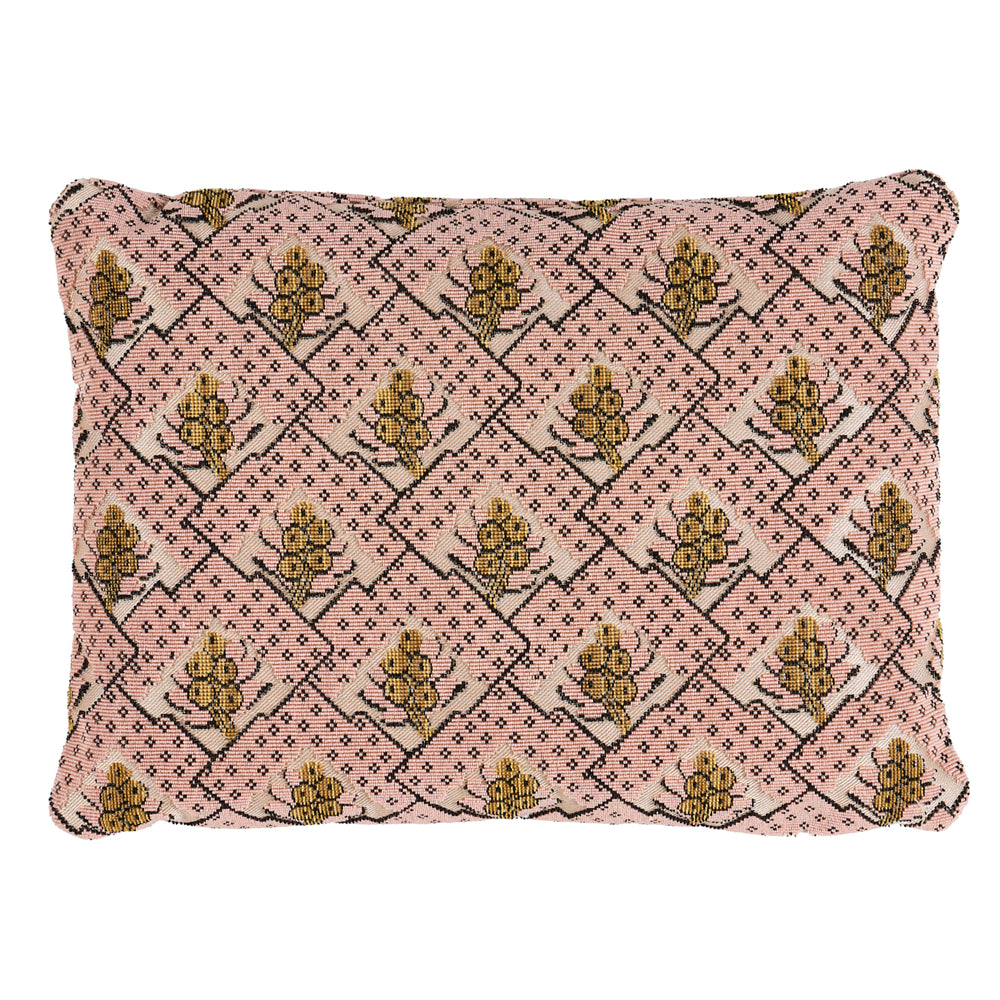 Cuscino Épinglé in seta Blair | Wythe Rosa