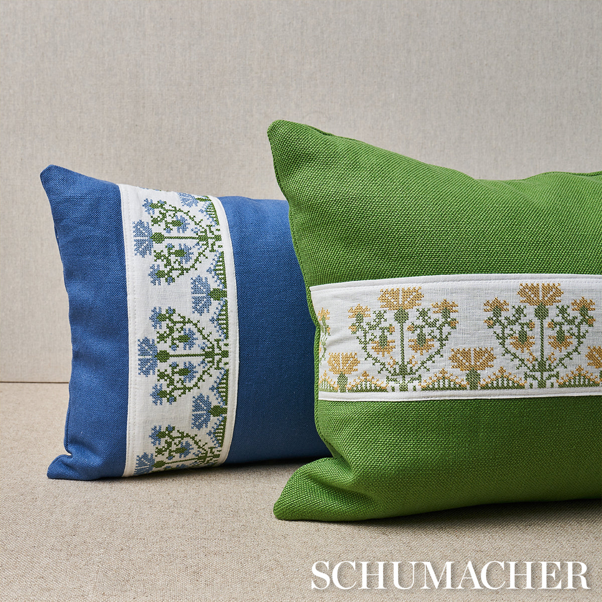 Cuscino ricamato Custis | Chesapeake