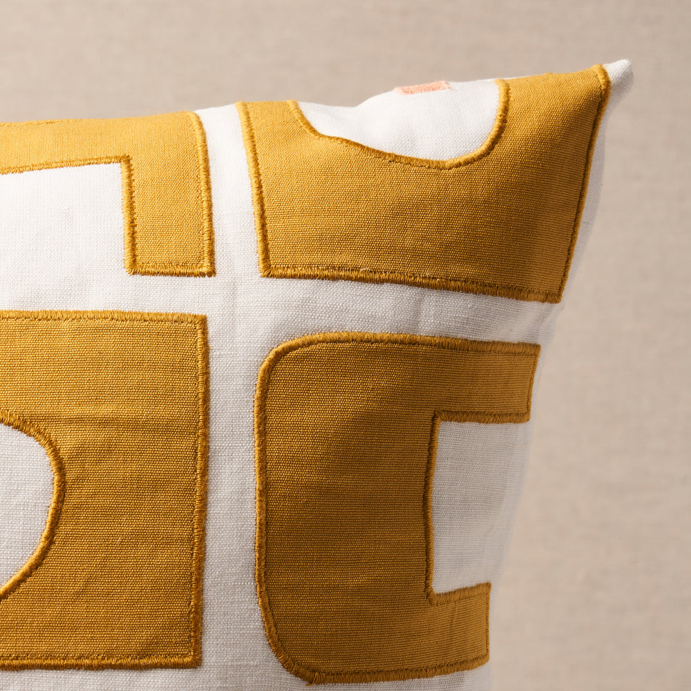 Den Applique Pillow | Ochre