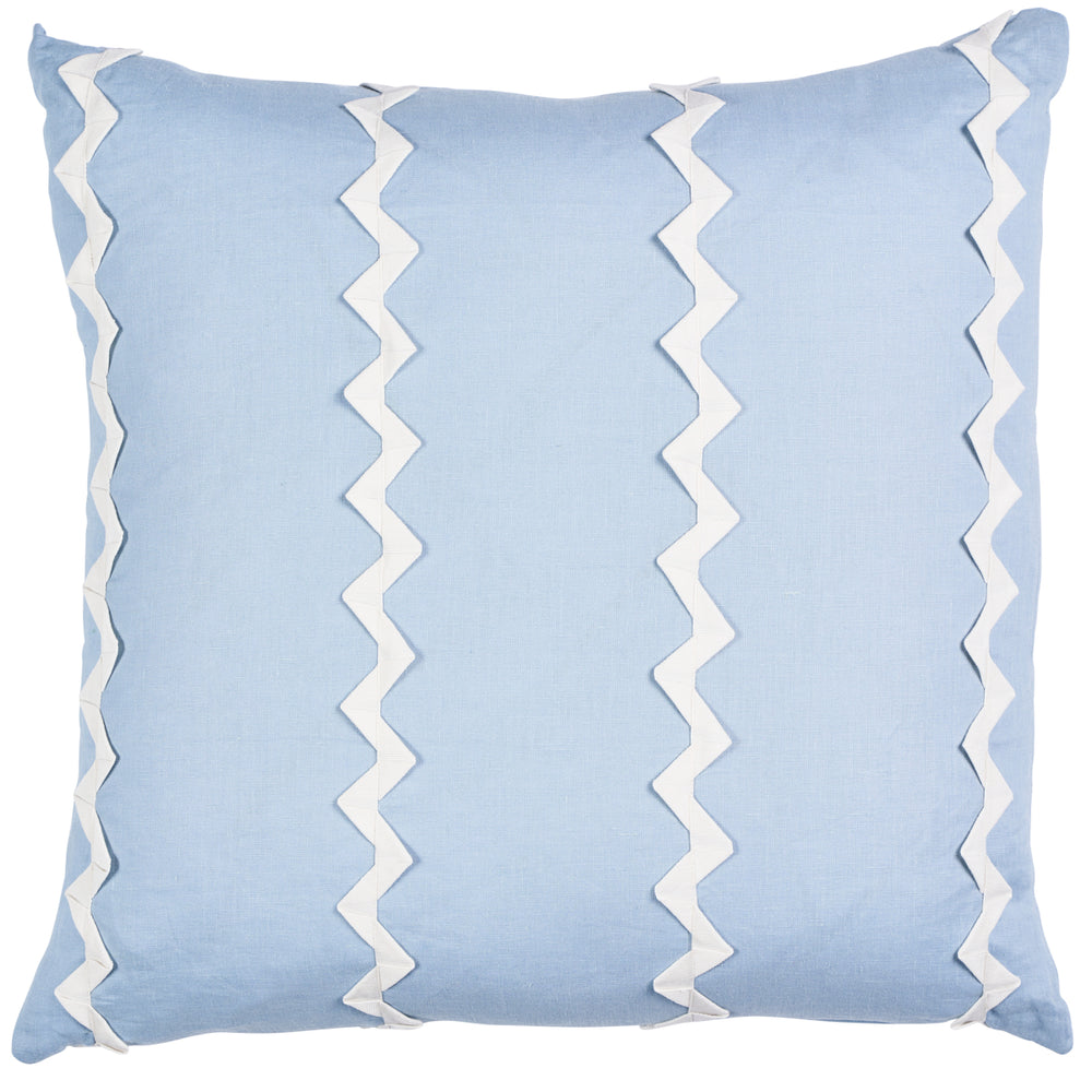Lazare Pillow | Ivory On Chambray
