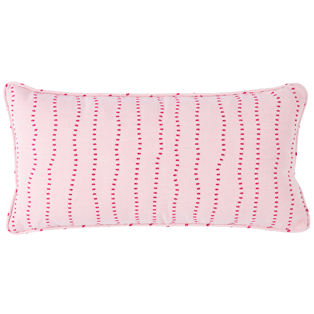 Cuscino ricamato Elodie | Rosa