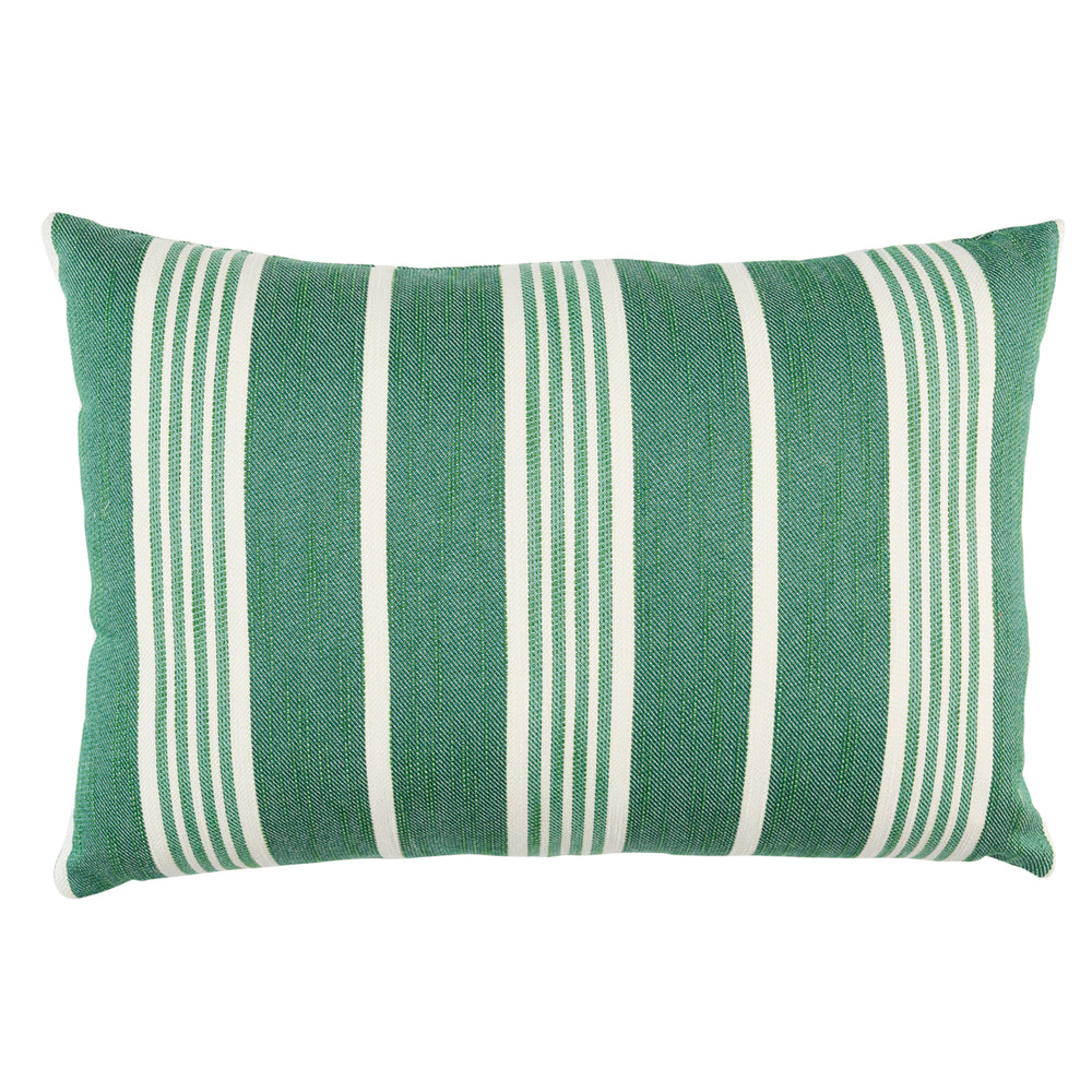 Hampton Stripe I/O Pillow | Emerald