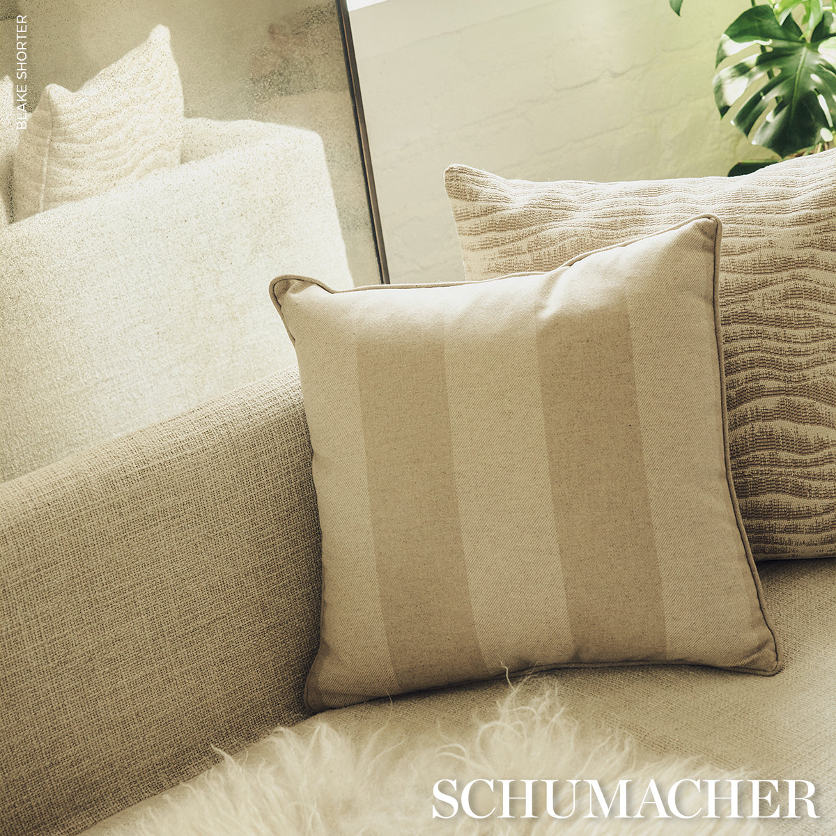 Hemlock Stripe Pillow - Natural