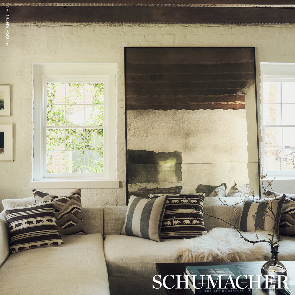 Hemlock Stripe Pillow - Graphite