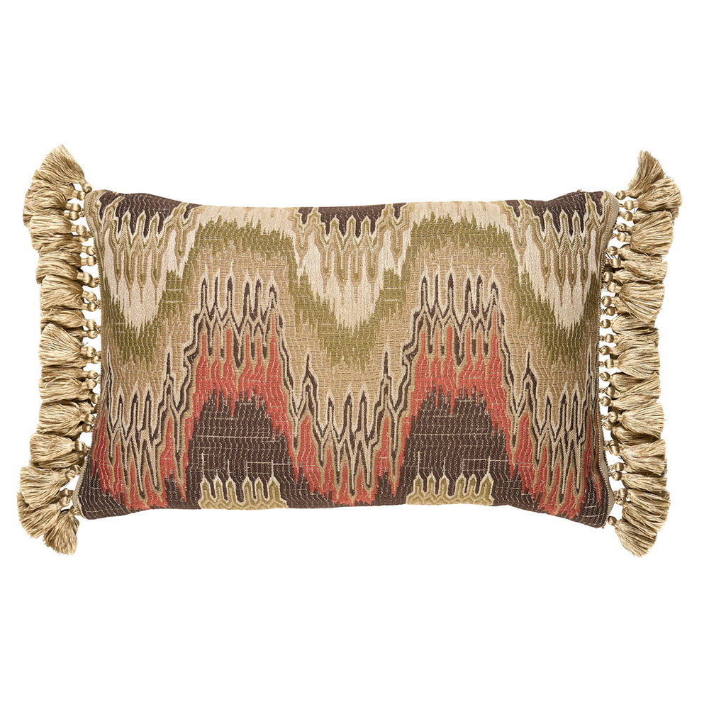 Elio Flamestitch Pillow | Ruby
