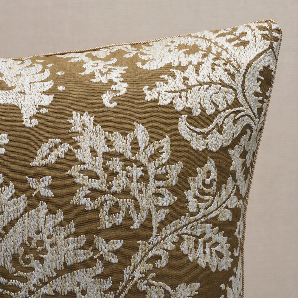 Gianna Embroidery Pillow | Caramel