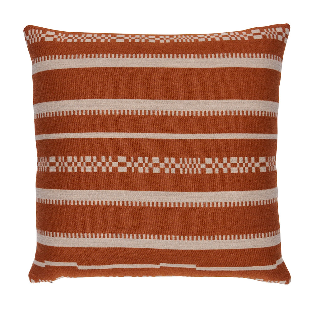 Skyline Stripes Pillow | Burnt Orange