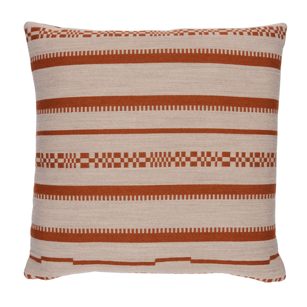 Skyline Stripes Pillow | Burnt Orange