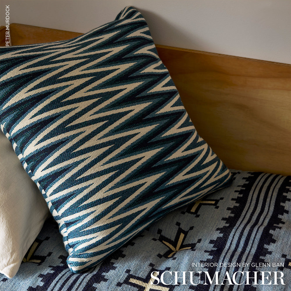 Wedge Weave Pillow | Blue