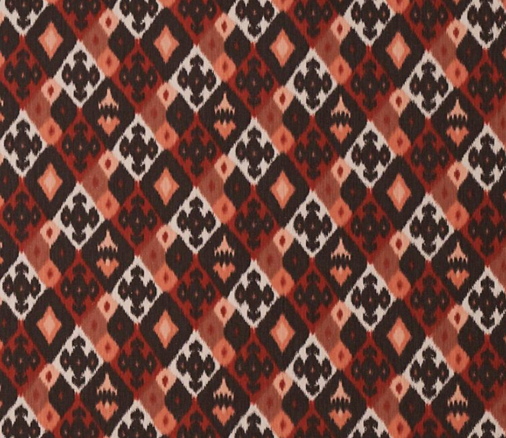 Cabana Sasha Diamond Ikat Pillow | Terracotta