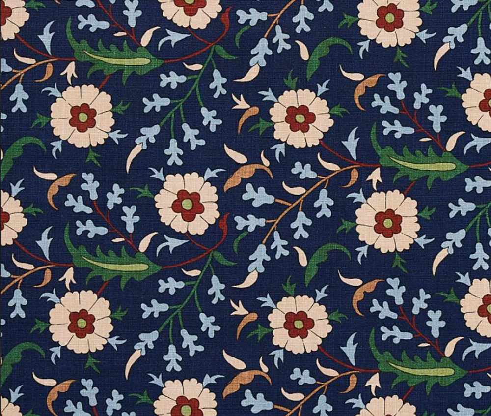 Cabana Floralia Pillow | Indigo