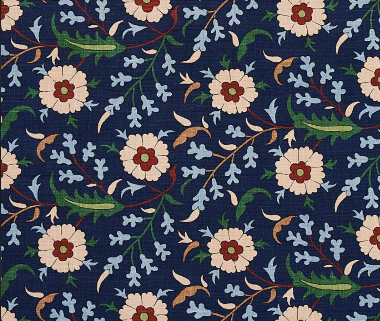 Cabana Floralia Pillow | Indigo