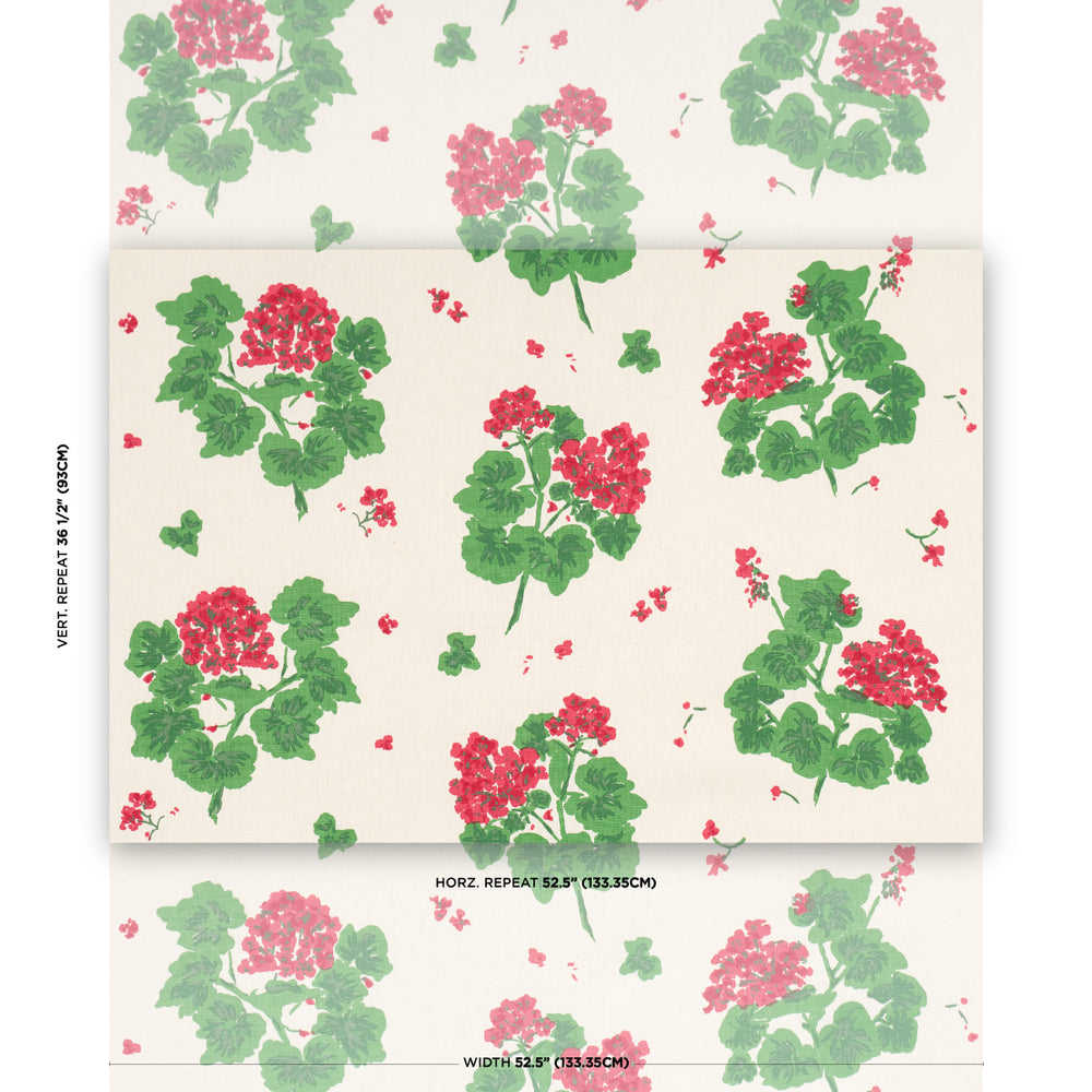GERANIUM | Red On Natural